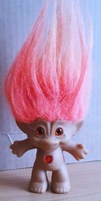 Troll/ Gnom(Zwerg- 80/90er orange Haare Orange/rote Augen Herzstein-sehr gut