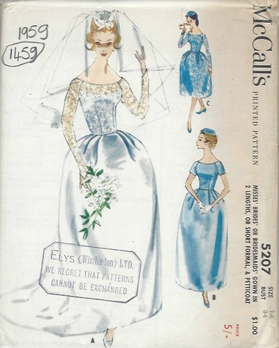 1959 vintage nähanleitung b34 - 1959,
