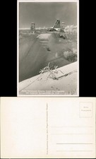 Ansichtskarte Oberwiesenthal Schanze Skisprung im Winter 1932