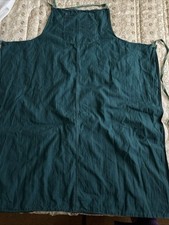 Schürze Küchenschürze Grillschürze Latz, Baumwolle,Universal,Handarbeit,Grasgrün