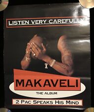 2Pac Tupac Makaveli PROMO POSTER DEATH ROW RECORDS 1996 RARE