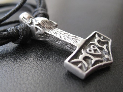 Thor hammer wolf anhänger - hammer,