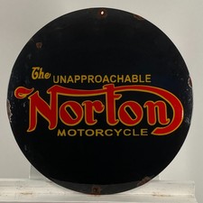 Norton Emailschild - Ø 50 cm