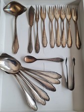 Wellner Silberbesteck mit Untersetzern Patent 90 30 ca.2800 Gramm 61 Teile