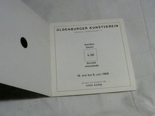 Oldenbuerger Kunstverein k-66  ( Mai Juni 1968 ) Joachim Bandau Dieter Boers  Vi