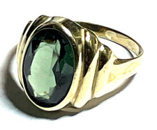 Vintage Design 333 Gold 8 K Ring Turmalin Ø 17 mm RG 54 Juwelier gebraucht