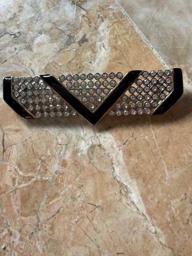 BROSCHE,Strass+schwarze