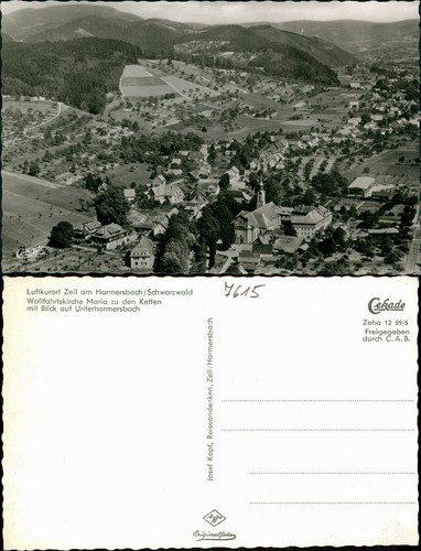 Ansichtskarte zell - ansichtskarte,