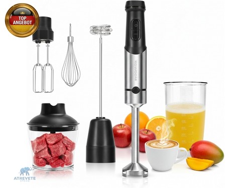 Stabmixer 1200w 1 set - 1200w, 6-in-1