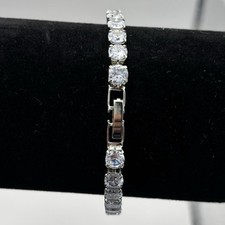 Tennisarmband 925 Sterling Silber Zirkonia – 16 cm – Damen Schmuck