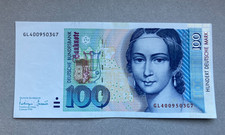 100 DM Banknoten deutscher Geldschein Schein DM Deutsche Mark 1996 guter Zustand