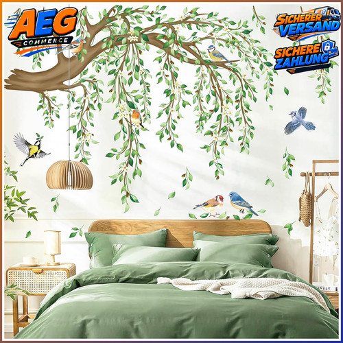 Wandsticker groß baum ast - wandsticker,