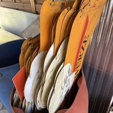 Konvolut Ubena Werbeschilder – ca. 80 Stück – Vintage Reklame Deko