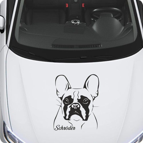 French bulldog aufkleber mit - aufkleber,