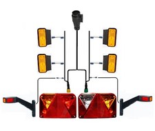 XL Anhängerbeleuchtung Set Umrissleuchte Kabel 6,5m 13 PIN Anhänger Rückleuchten