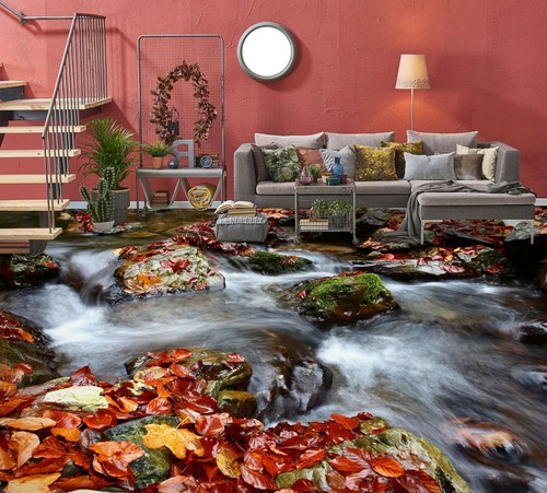 Verlässt fluss 15433na - 3d,