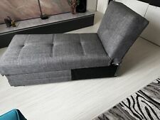 ottomane recamiere grau mit Stauraum ,klappbar oder längs stellen ,