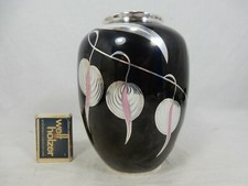 Schöne Silber Porzellan Vase