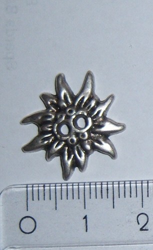 Trachtenknopf edelweiß mm - trachtenknopf, 20
