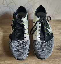 Nike Flyknit Racer Black White Volt 526628-011 Schuhe Sneaker Schwarz Weiß EU 47