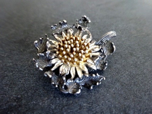 Silberbrosche distel - silberbrosche,