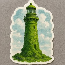 8x lighthouse 9x9 cm car