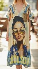 Boho Kleid Gold Glitzer