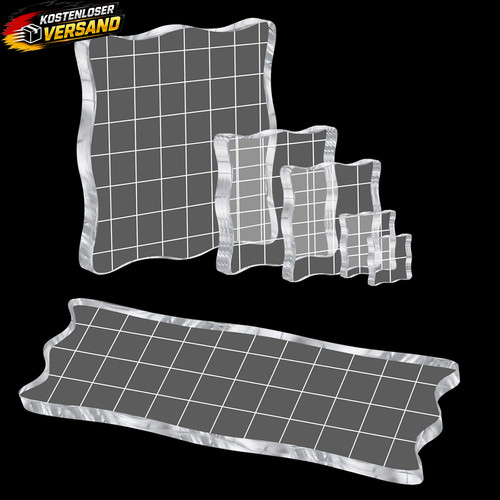 Acrylstempelblock set 6er für - acrylstempelblock,