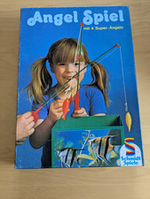 Selten - Angel Spiel mit 4 Super Angeln - Vintage - Schmidt Spiele - Unbespielt