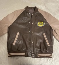 Braune Collegejacke (Leder)