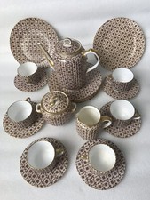 Saargemünd Kaffeeservice für 6 Personen Jugendstil 21 tlg.