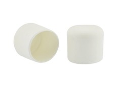 4 x Fusskappen Ø 25mm weiß