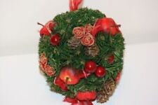 Kunstblumenkugeln Fensterkugeln Weihnachten Tanne Apfel Rosen ca. 15-17 cm d.m.