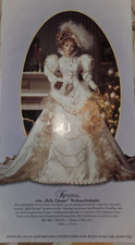 Franklin Mint Gibson Girl CHRISTINA  Weihnachtspuppe Porzellanpuppe Zertifikat