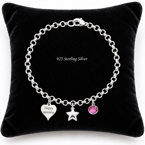 925 sterling silber armband - silber,