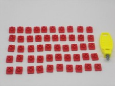 rote Stecker mit Steckschlüssel +++++++++++++ 50 Stück ++++ Zubehör ++ Playmobil