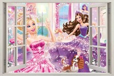 s165 Barbie Puppe Wandtattoo