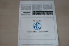 192687) AC ME 3000 - Sonderdruck Motor Sport - Prospekt 1975