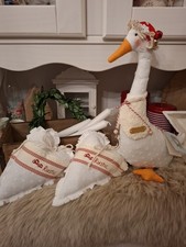 2 Deko Herzen Herbst- Winter Rustikal Glückspilz ?Tilda,Shabby Landhausstil?