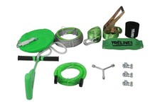 TRELINES Seilrutsche mit Bremse 30m Schnellaufbau Gartenspielzeug - Akzeptabel