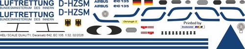 Decal 642 135 luftrettung - decal,