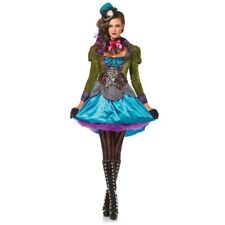 Leg Avenue Damen - Deluxe Mad Hatter Kostüm L (EUR 40) Mehrfarbig