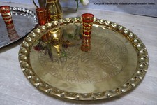 53 cm Ø Orient arabisch Messing Tisch tablett Teetisch Teller beisteltisch Brass