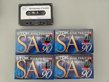 🎧 4x TDK SA90 – High Position Type II – sealed + KNOPEX Reinigungskassette 🎧