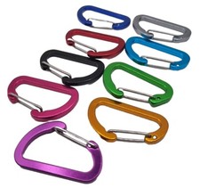 3,St Karabinerhaken Bunt Farbig  Karabiner Haken Alu Schnapphaken 40×25mm