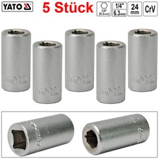 5x Bit-Adapter 1/4" Vierkant