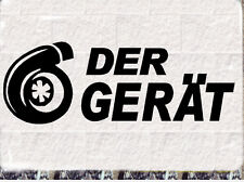 Turbo DER GERÄT Aufkleber Fun