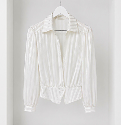 Vintage damen bluse weiß - vintage,