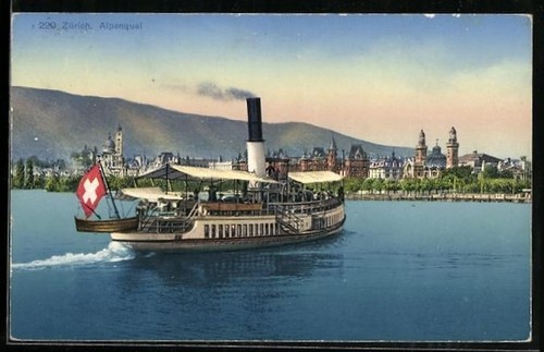 Zürich binnenschiff am - zürich,,