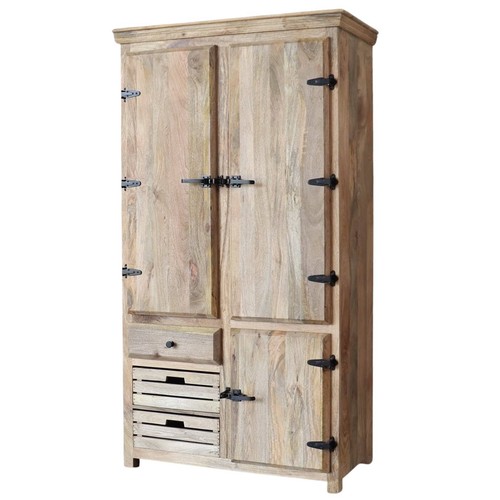 Kleiderschrank stone massiv - stone,
